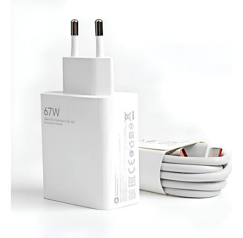 Carregador Rápido 67w Tipo C Original Xiaomi Redmi 12 13 14t
