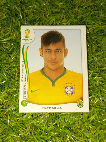 Cv Neymar Jr. Rookie Card 2014 Panini Stickers Brasil Rc