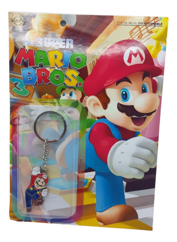 Llavero Mario Bross De Metal Coleccionable