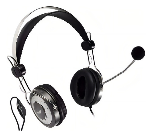 Fone de ouvido Genius HS-04su cinza/fone de ouvido com microfone