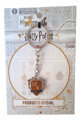 Imagen 2 de 3 de Llavero Harry Potter - Hufflepuff - Licencia Oficial