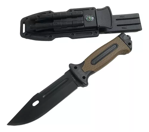 Cuchillo Táctico Supervivencia Militar Con Brújula 4038b