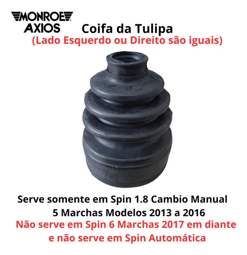 Coifa Da Tulipa Spin 1.8 Cambio Manual 2013 A 2016 | Parcelamento