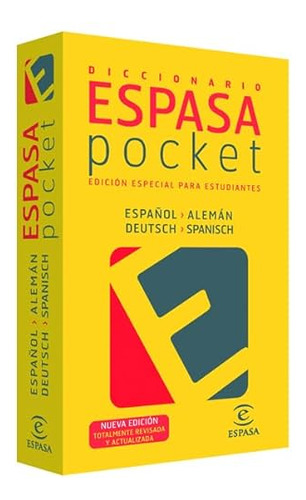 Libro Diccionario Pocket Español Alemán  De Aa Vv  Espasa