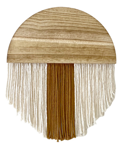 5034 Caramel-thick Line - Pared Con Borlas Bohemias Hechas A