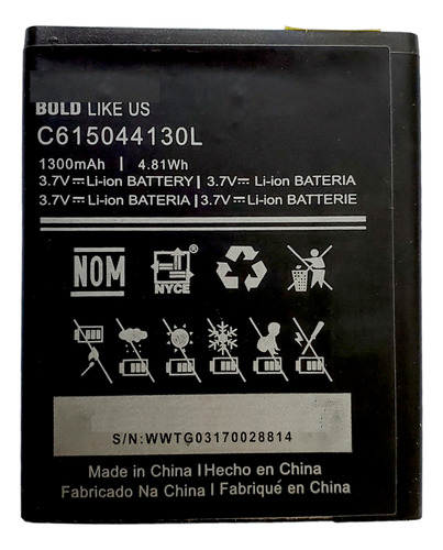 Pila Bateria C615044130l Para Blu Advance 4.0m Y12a E/g