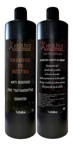 Shampoo Ph 1lt Más Botox Capilar 1lt 