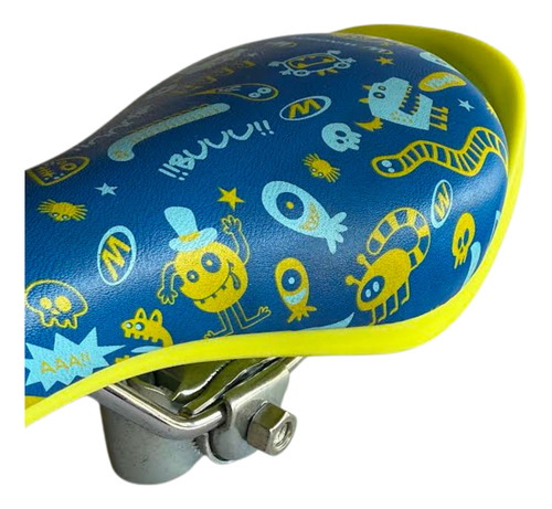 Asiento Infantil Bicicleta Windsor Azul C/ Amarillo Promocio Azul