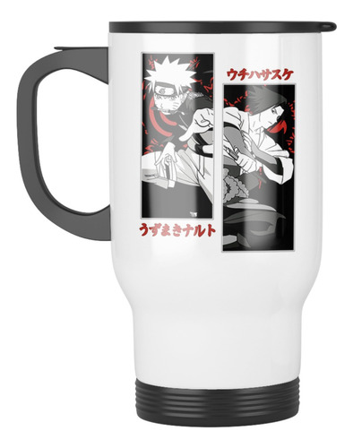 Taza Mug Termica Naruto Y Sasuke