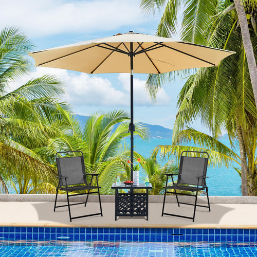 Juego De 4 Sillas De Patio Plegables Para Exteriores