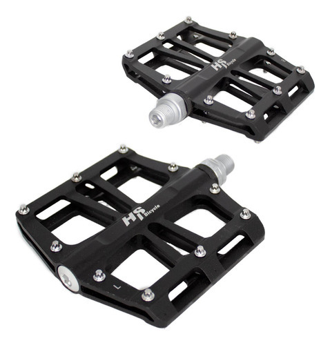 Pedales Para Bicicleta Bmx 1/2 Aluminio Negro Alnc-2003 Hs