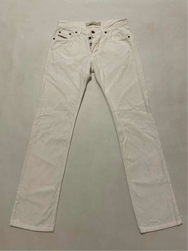 Pantalon Jean Rapsodia Talle 27 Blanco Con Botones