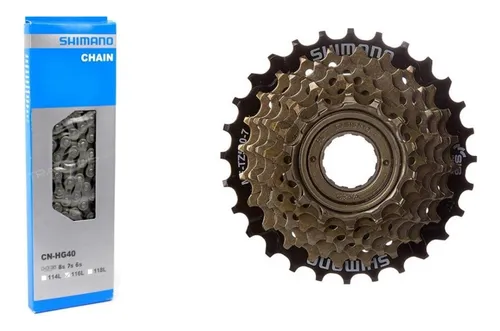 Set Pi on Shimano 7v Rosca Cadena Shimano Oscar Bikes Env o