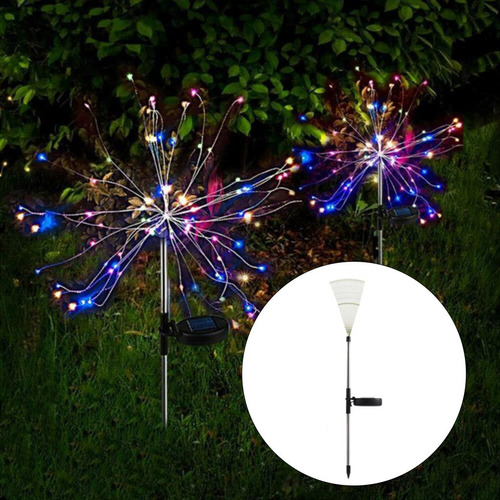 90/120/150 Luces De Fuegos Artificiales Solares Impermeable