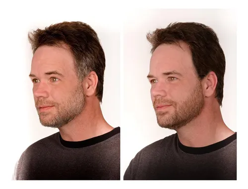 (auburn) Oscurecedor De Barba Y Bigote. No Alergénico. Cepil