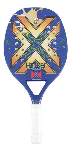 Paleta Beach Padel Hacker Nivel 1 Color Azul