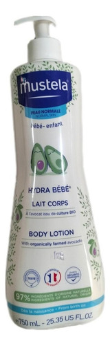 Loción Corporal Mustela Hydra Bebé Para Piel Normal 750 Ml