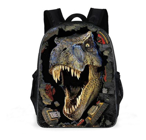 Mochila Escolar De Dinosaurio En 3d Miko Club 17 Pulgadas