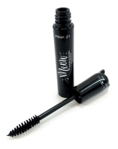 Máscara de pestañas waterproof Pink 21 Meow color Negro 24 unidades