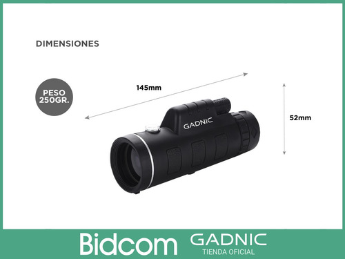 Imagen 6 de 9 de Telescopio Monocular Portatil Visor Potente Largo Alcance