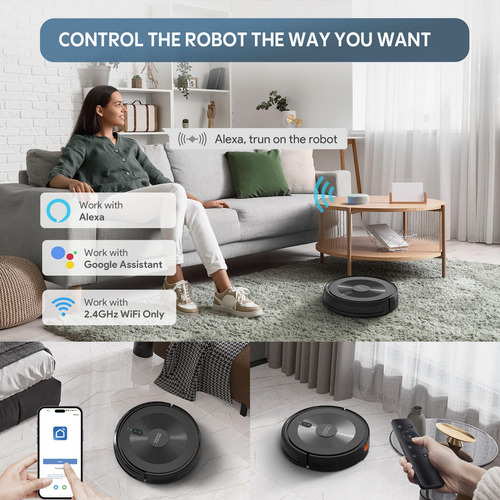 Robot Aspirador 2 En 1 2500 Pa Control Alexa Mmg