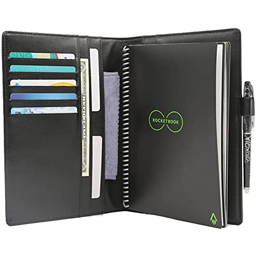 Funda De Cuero Rocketbook Tamaño Ejecutivo 6 X 8.8 Pul...