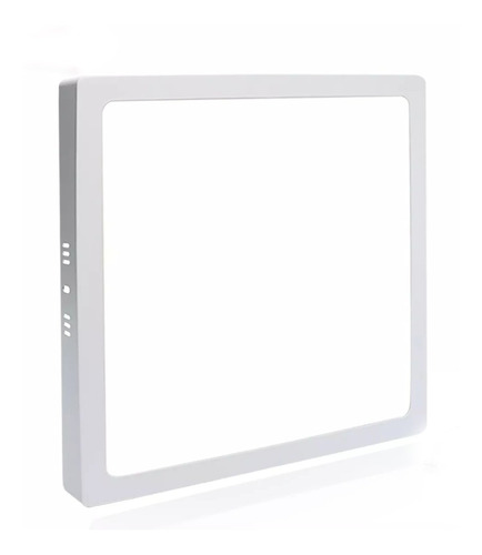 Painel Plafon 25w Quadrado Sobrepor Super Led Branco Quente