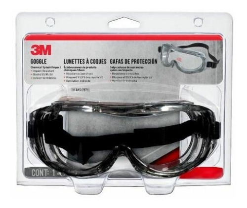 3m Goggles Lentes Seguridad, Medico, No Se Raya, No Empaña