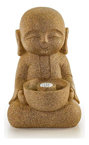 Vp Home Peace And Serenity Baby Buddha Luz De Jardín Led Dec