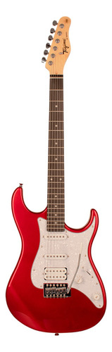 Guitarra elétrica Tagima TW Series TG-520 de  tília candy apple metálico com diapasão de madeira técnica