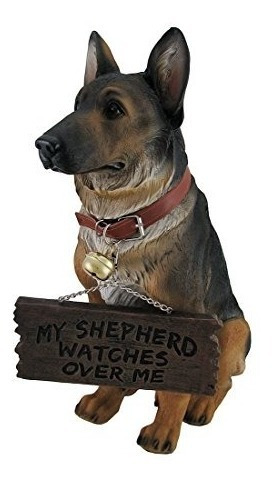 No Marque 911 Pastor Alemán Perro Guardián Estatua De Ale
