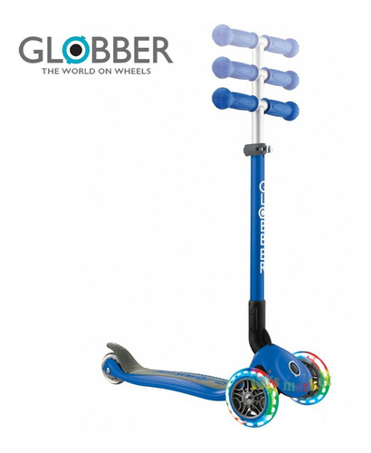 Imagen 3 de 10 de Globber Primo Lights Rosa Con Luces Monopatin De 3 Ruedas