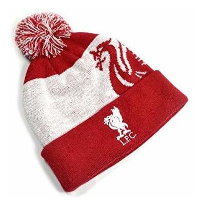 Gorra De Béisbol - Liverpool Fc Dual Logo Red Knitted Ski Ha