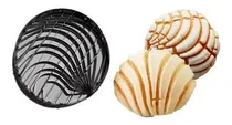 Comprar Cortador Molde Marcador Conchas Pan Dulce 3pza 2 Vistas 10cm