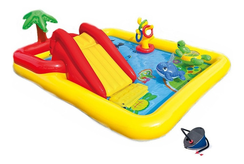 Pileta Inflable Intex Ocean 254x196x79cm + Inflador