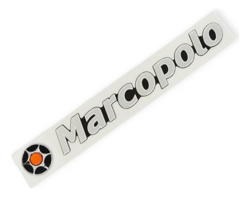 1 Emblema Con Logo En Resina Mediano Sirve Marcopolo 36x4 Cm