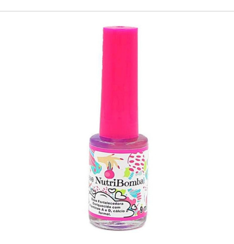 Imagem 4 de 10 de Base Nutribomba Kit Esmalte De Unhas + Lixa Vidro Cristal