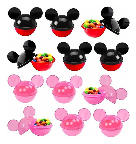 Kit 24 Mini Pote Orelha Mickey Minnie Doces Lembrança Festa