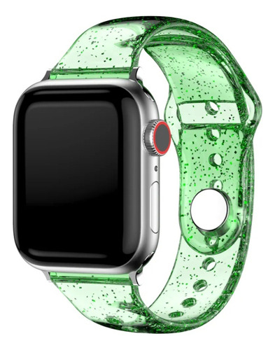 Correa Para Apple Watch Silicona Todas Las Series Gliter.