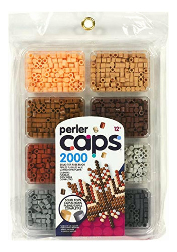 Perler Bandeja De Cuentas De Colores Neutros, 2000 Unidades