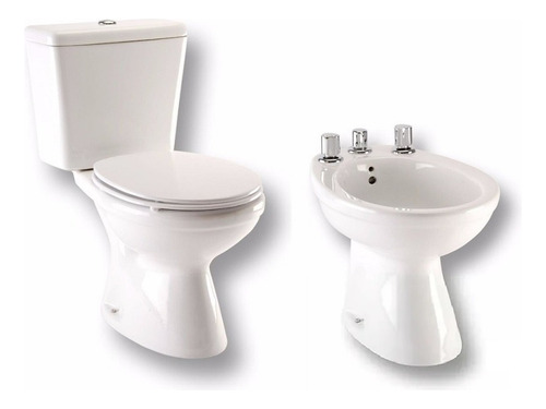 Combo Baño Roca Capea Italiana 4 Piezas Blanco - Ceramisur