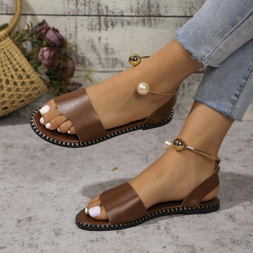 Zapatos Planos Cómodos Con Hebilla De Una Línea Para Primave