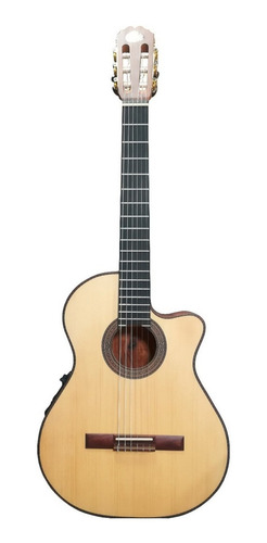 Guitarra criolla clásica La Alpujarra 85KEC para diestros natural brillante