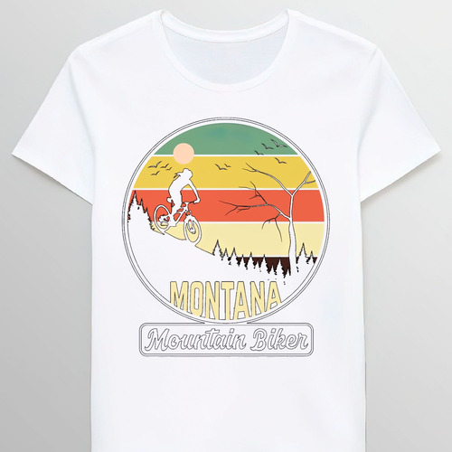 Remera Mountain Trip Retro Adventure Bike Camping L 86011369