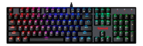 Teclado Gamer Redragon Mitra Rgb/inglés (k551rgb-1) Negro 