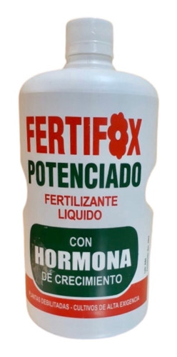 Fertilizante Fertifox Potenciado 1lt Hormona Plantas Debiles