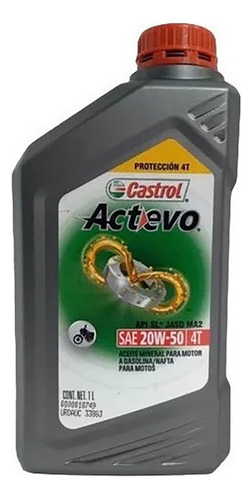 Aceite Castrol Actevo 4t Sae 20w50 Mineral Synblend Oferta