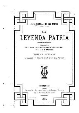 Libro La Leyenda Patria - San Martin, Juan Zorrilla De