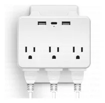 Comprar Adaptador De Pared Multicontactos, 6 Entradas, 2 + 1 Usb