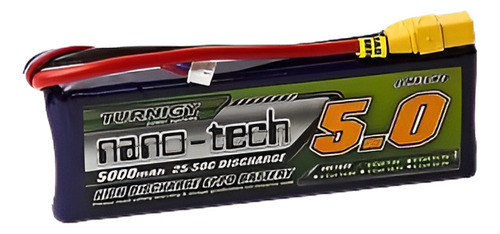 Nano-tecnología De Rc Turnigy 5000mah 2s 25 ~ 50c Lipo Pack 